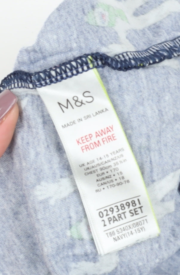 Marks and Spencer Boys Multicoloured Graphic Long Sleeve T-Shirt