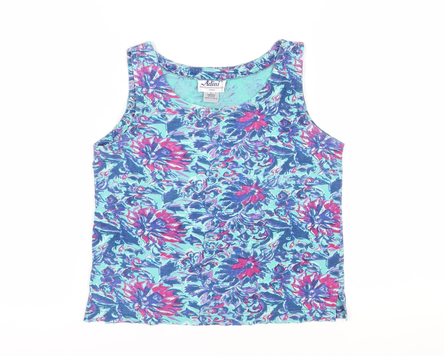 Womens UK Size M Adini Multicoloured Basic Tank