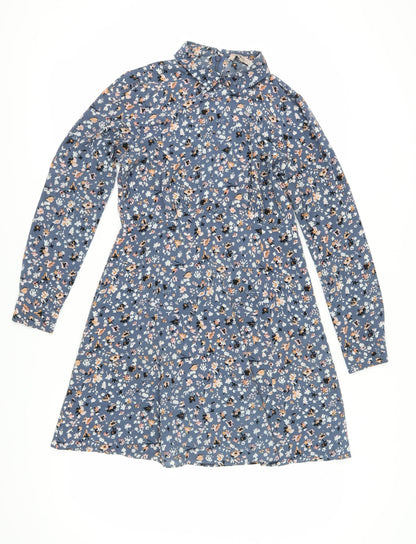 Marks and Spencer Women’s Blue Floral Shirt Dress 12