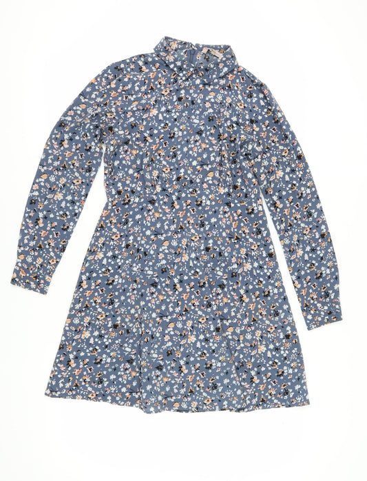 Marks and Spencer Women’s Blue Floral Shirt Dress 12