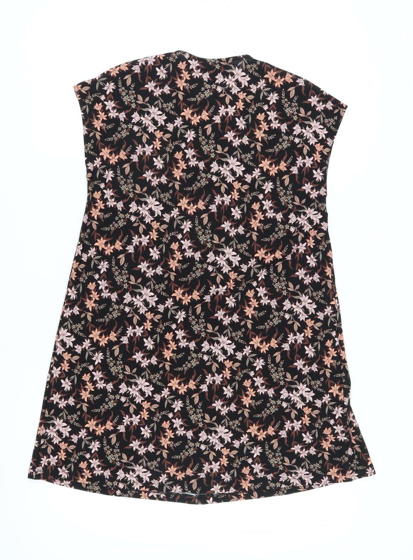 MNG Basics Women's Black Floral Dress Size 8