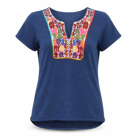 Womens UK Size M Brave Soul Blue  T-Shirt