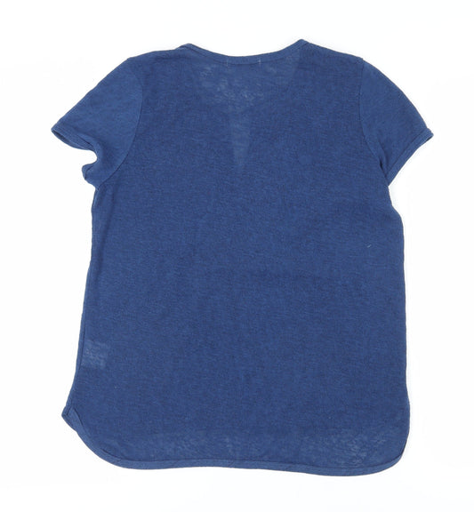Womens UK Size M Brave Soul Blue  T-Shirt