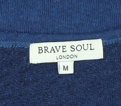 Womens UK Size M Brave Soul Blue  T-Shirt