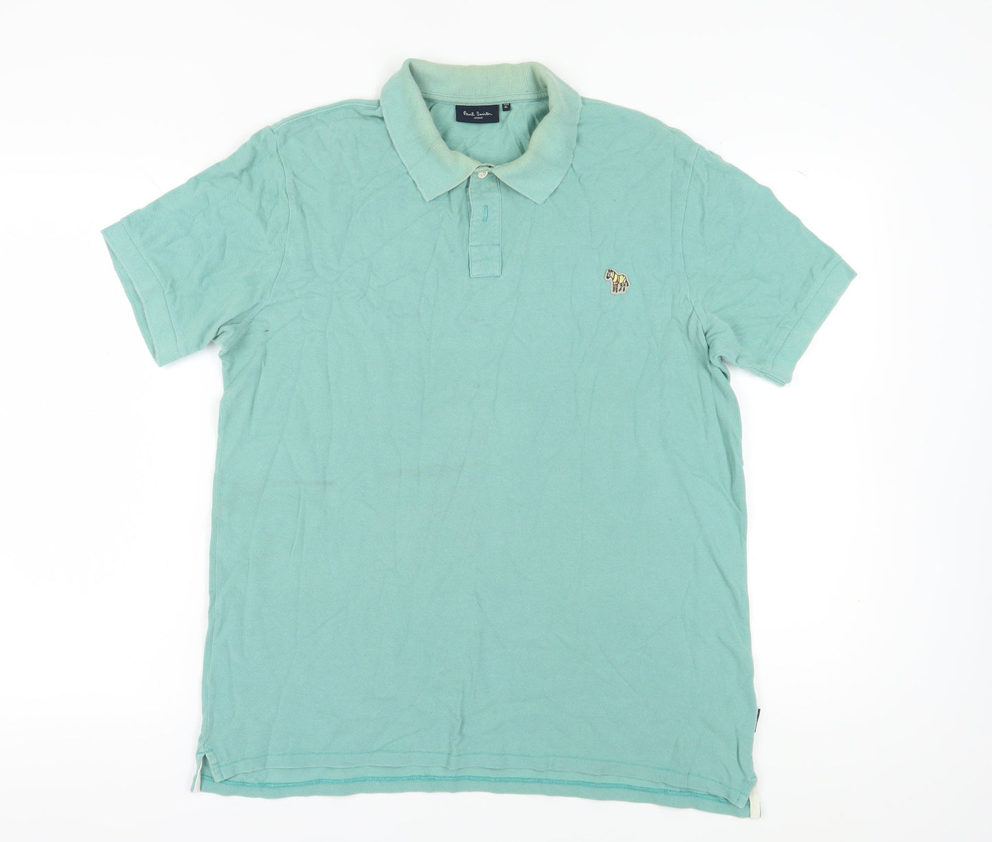Paul Smith Men's Blue XL Polo Shirt, Casual Logo Design
