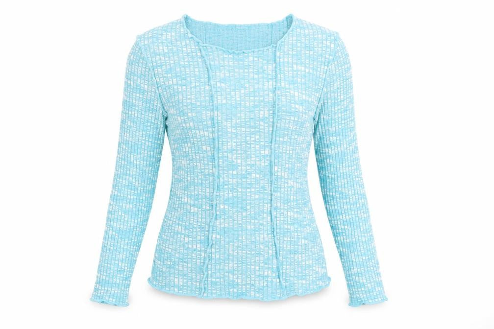 Womens UK Size S Topshop Blue Jersey T-Shirt