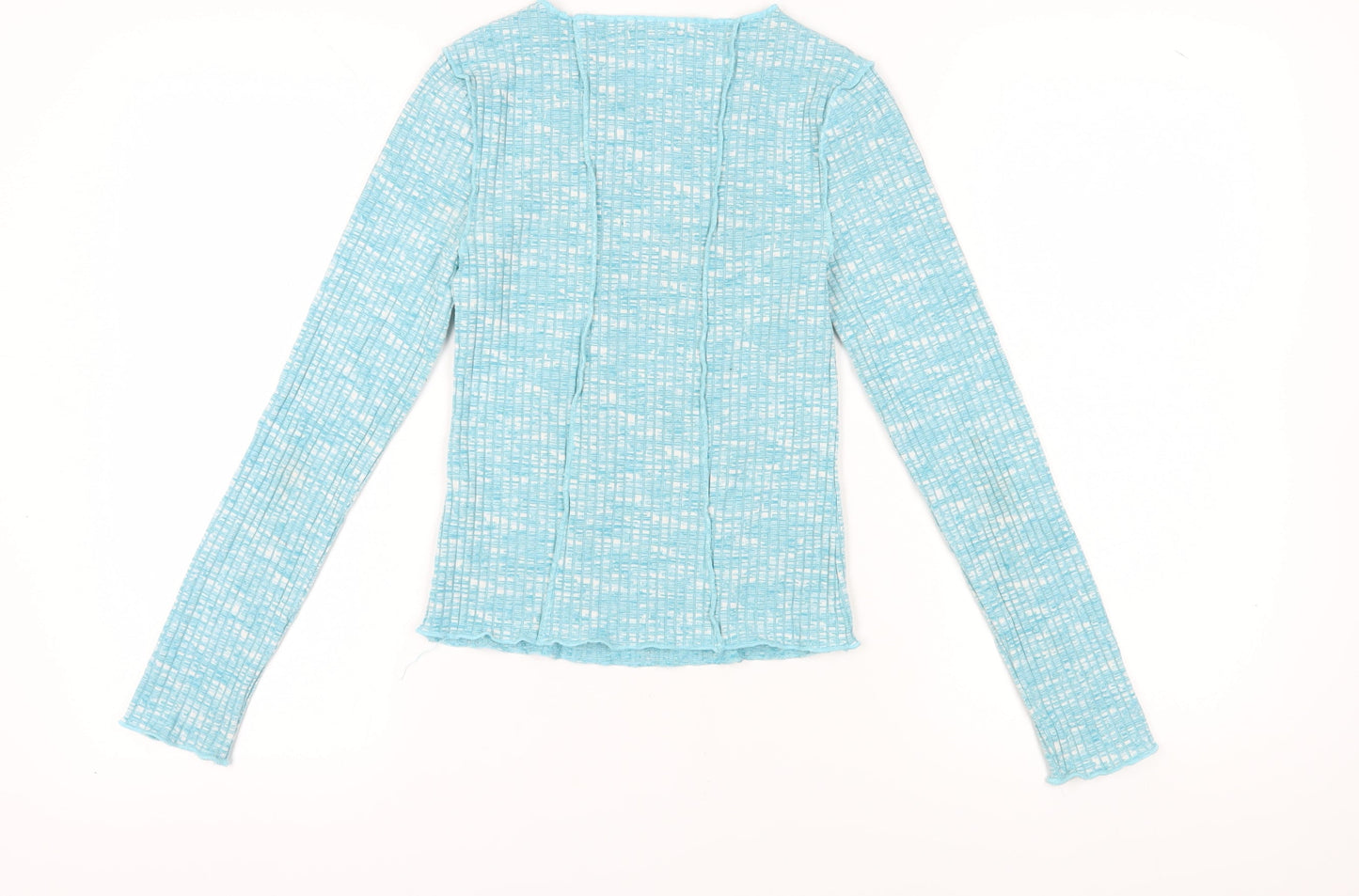 Womens UK Size S Topshop Blue Jersey T-Shirt