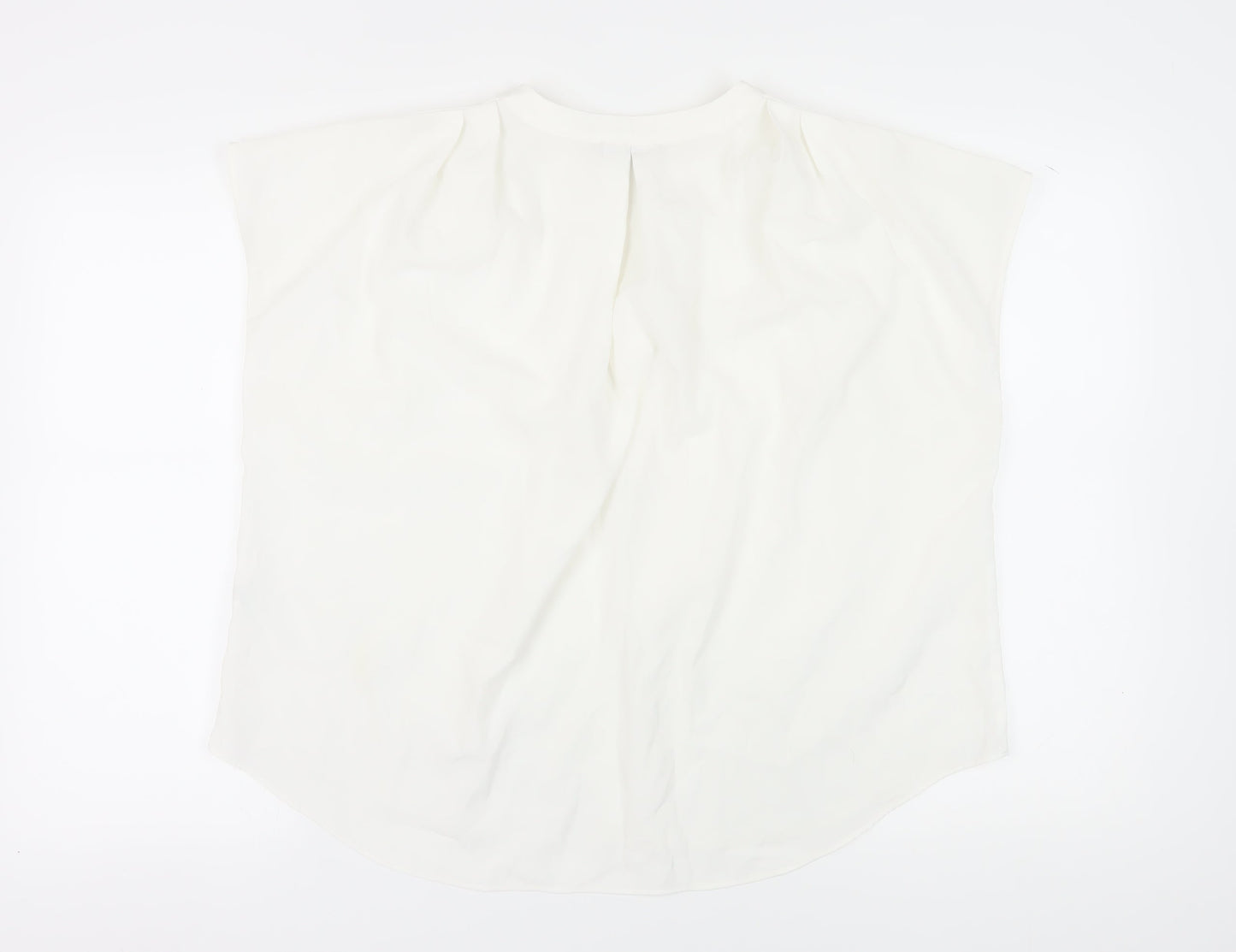 Womens UK Size 18 Soon Ivory Basic Blouse