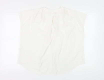 Womens UK Size 18 Soon Ivory Basic Blouse