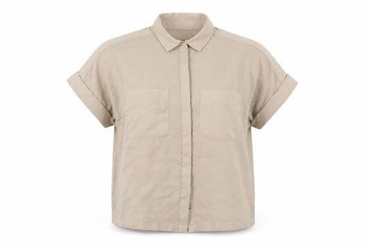 Womens UK Size 12 Marks and Spencer Beige  Blouse