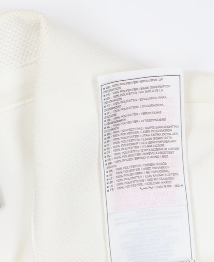 Nike Women's White Sleeveless Polo Shirt Size M