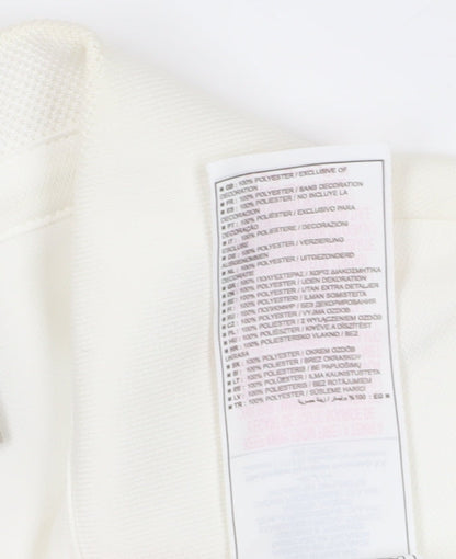 Nike Women's White Sleeveless Polo Shirt Size M