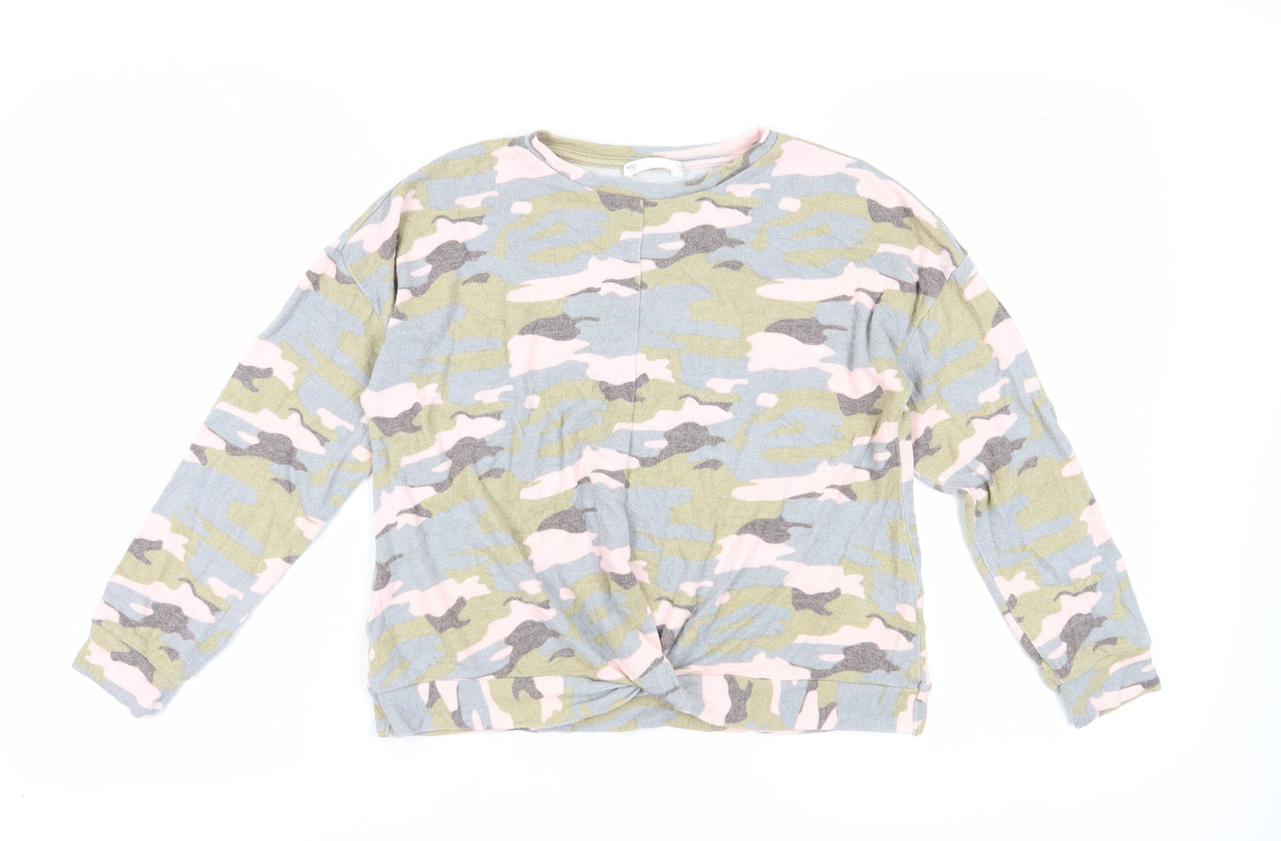 Marks and Spencer Girls Camouflage Sweatshirt 11-12 Pullover