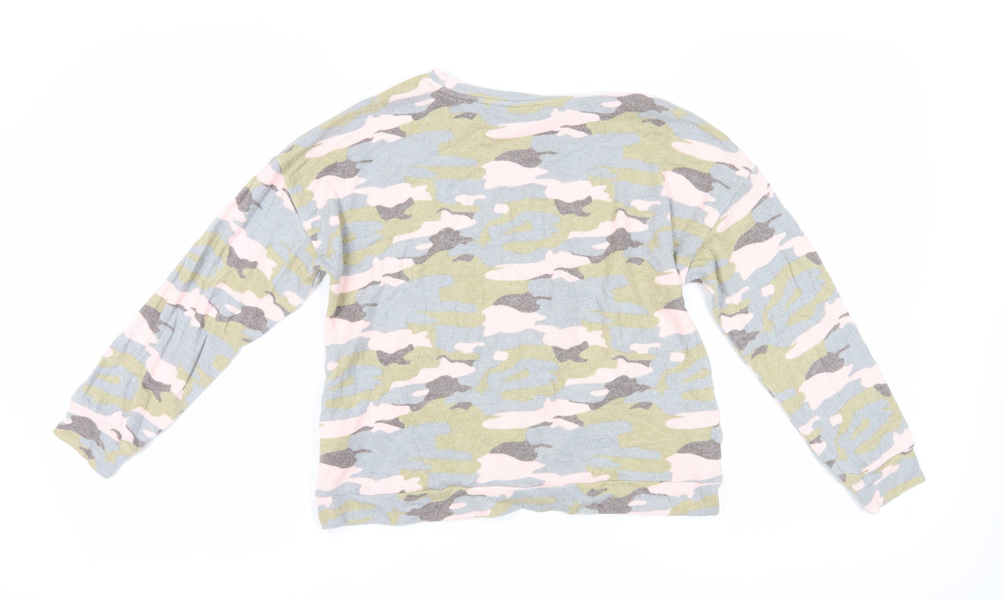 Marks and Spencer Girls Camouflage Sweatshirt 11-12 Pullover
