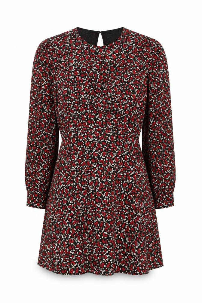 Topshop Women's Multicoloured Floral Shift Dress Size 6