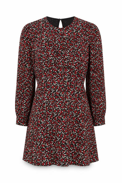 Topshop Women's Multicoloured Floral Shift Dress Size 6