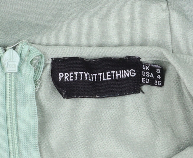 Pretty Little Thing Women's Green Jumpsuit Size 8