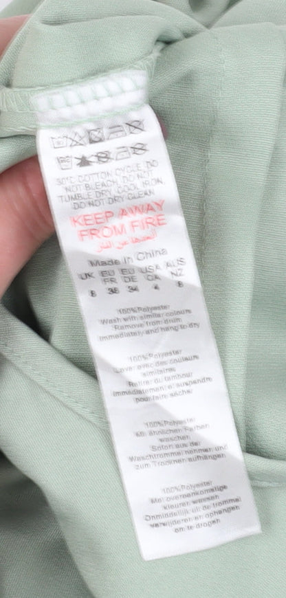 Pretty Little Thing Women's Green Jumpsuit Size 8