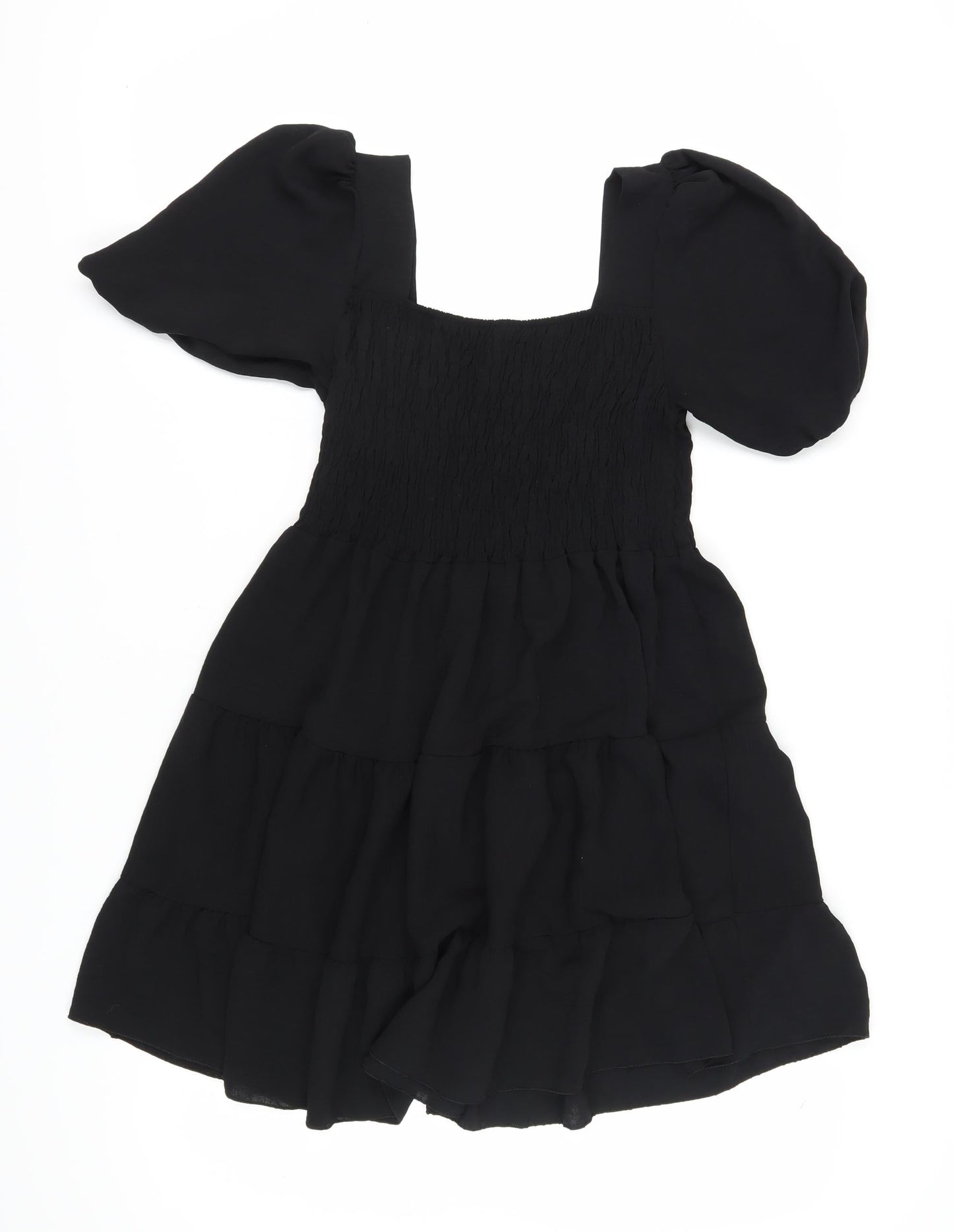 boohoo Women's Black A-Line Dress Size 12