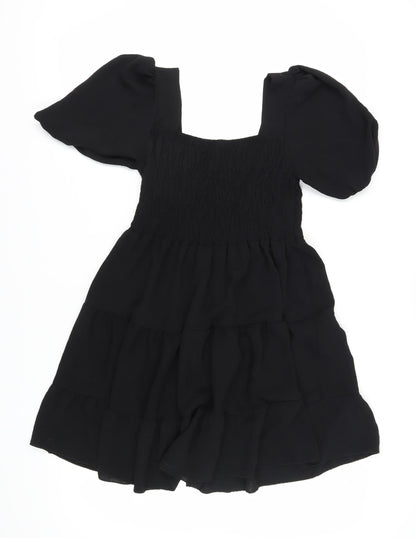 boohoo Women's Black A-Line Dress Size 12