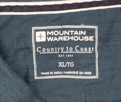 Mountain Warehouse Men’s Blue XL Polo Shirt