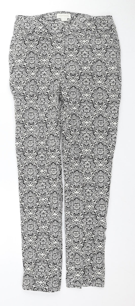 Monsoon Women's Black Geometric Jegging Size 8