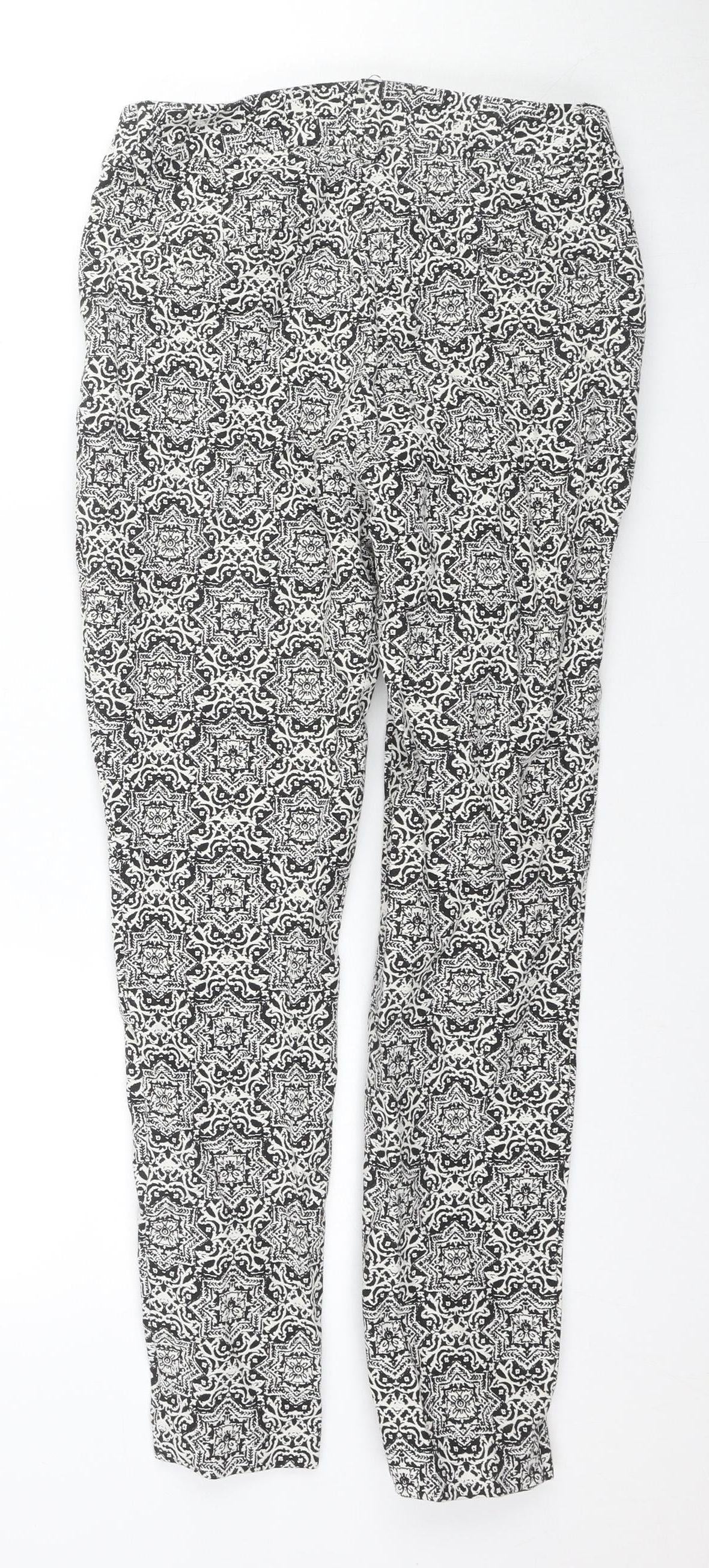 Monsoon Women's Black Geometric Jegging Size 8