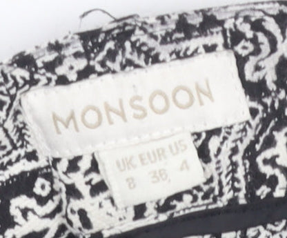 Monsoon Women's Black Geometric Jegging Size 8