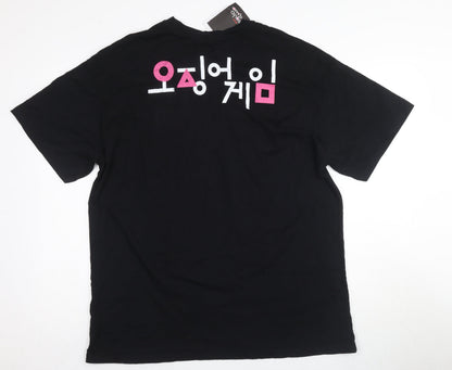 Mens UK Size M Bershka Black  T-Shirt