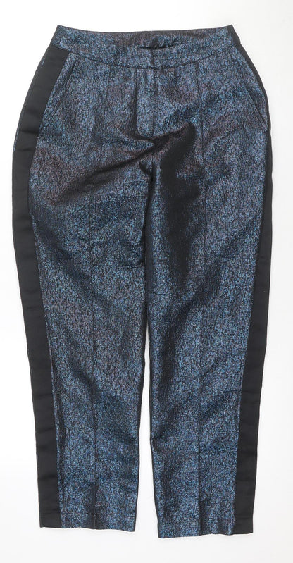 Oliver Bonas Women's Black Size 8 Straight Trousers
