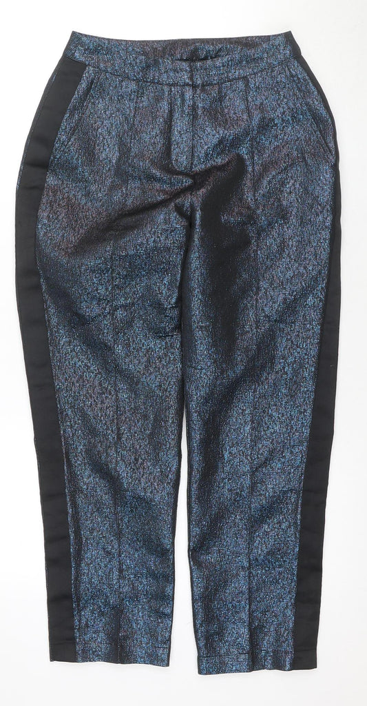 Oliver Bonas Women's Black Size 8 Straight Trousers