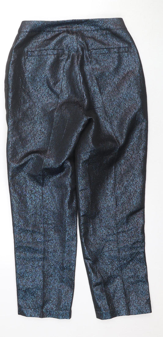 Oliver Bonas Women's Black Size 8 Straight Trousers