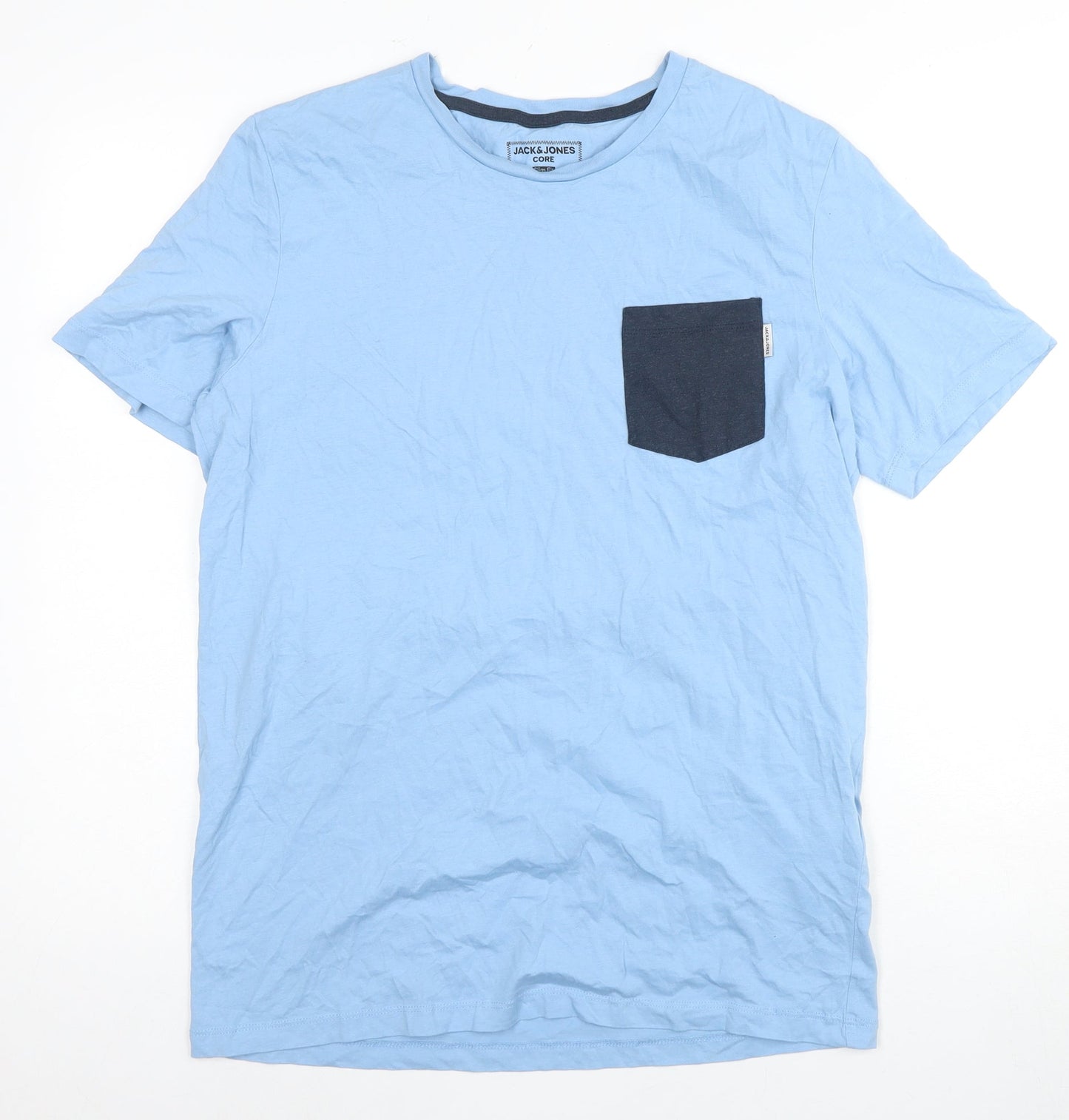 Mens UK Size L JACK & JONES Blue  T-Shirt