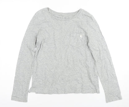 Gap Boys Grey Long Sleeve T-Shirt Size 10-11 Years