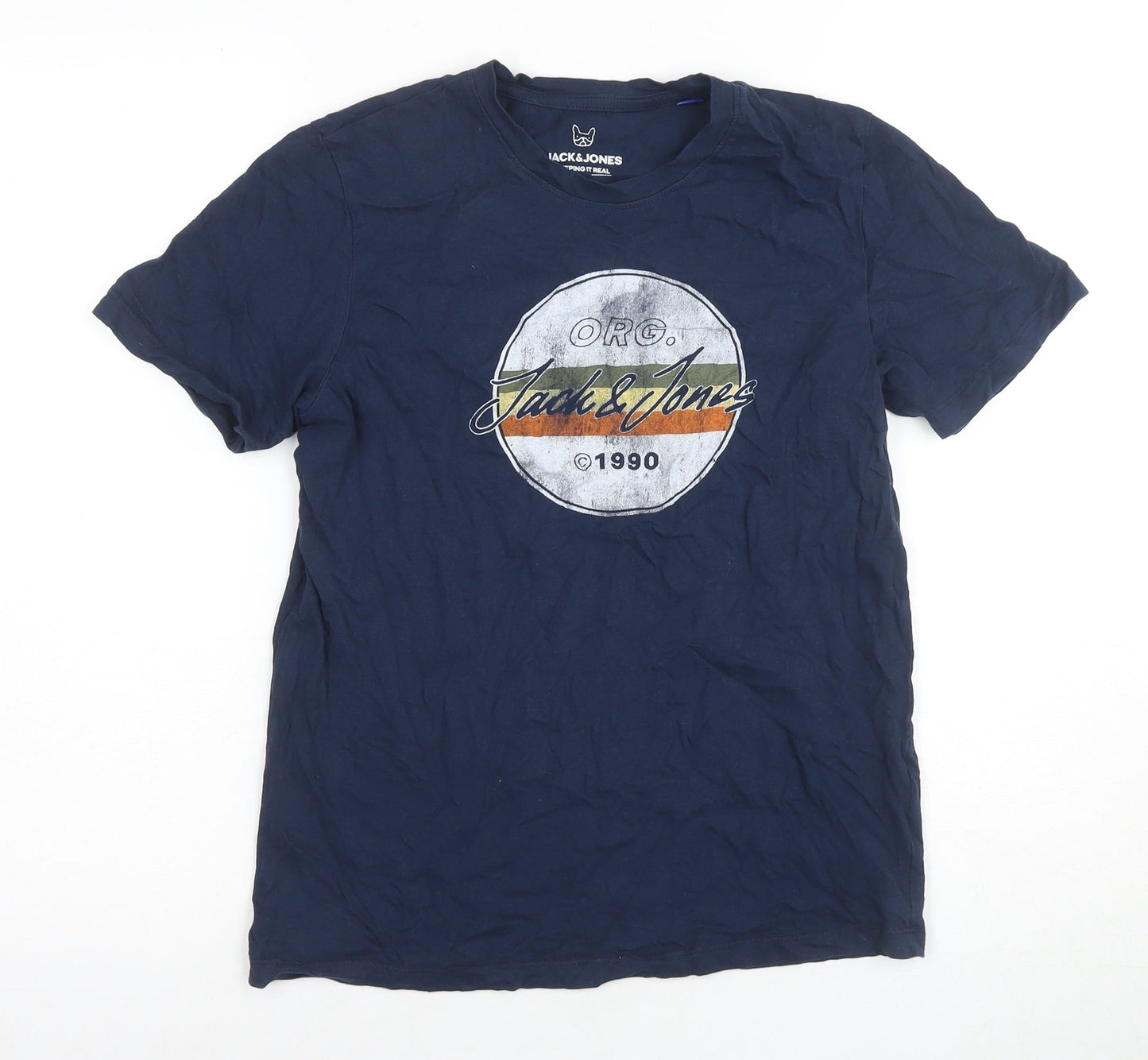 Jack & Jones Boys Blue Graphic T-Shirt 14 Years Regular Fit
