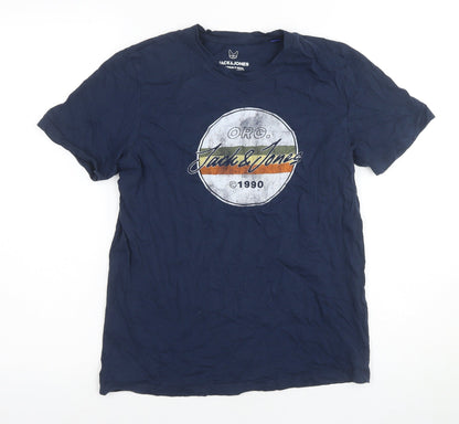 Jack & Jones Boys Blue Graphic T-Shirt 14 Years Regular Fit