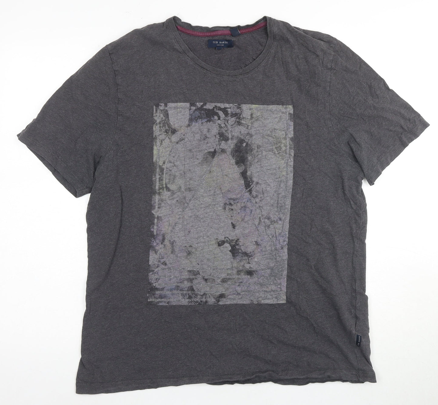 Ted Baker Men's Grey Graphic T-Shirt L