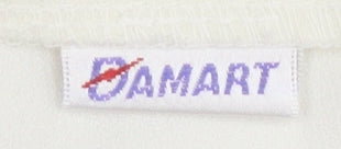 Damart Women’s White Blouse Size 14 3/4 Sleeve Button Fastening