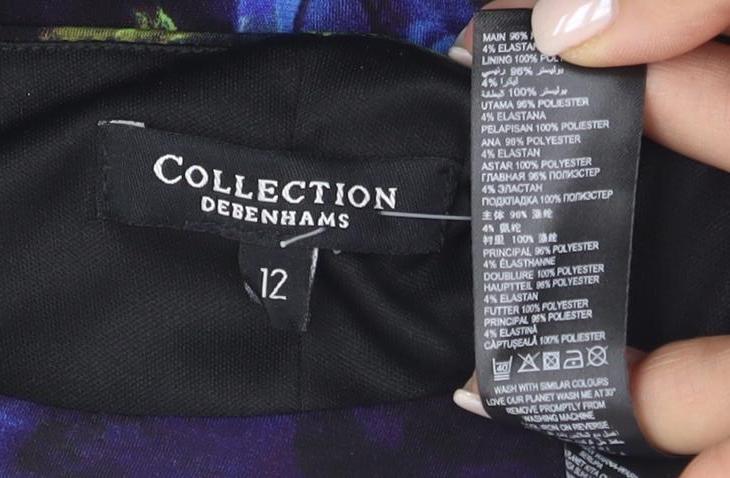 Debenhams Women's Multicoloured Bodycon Dress - Size 12