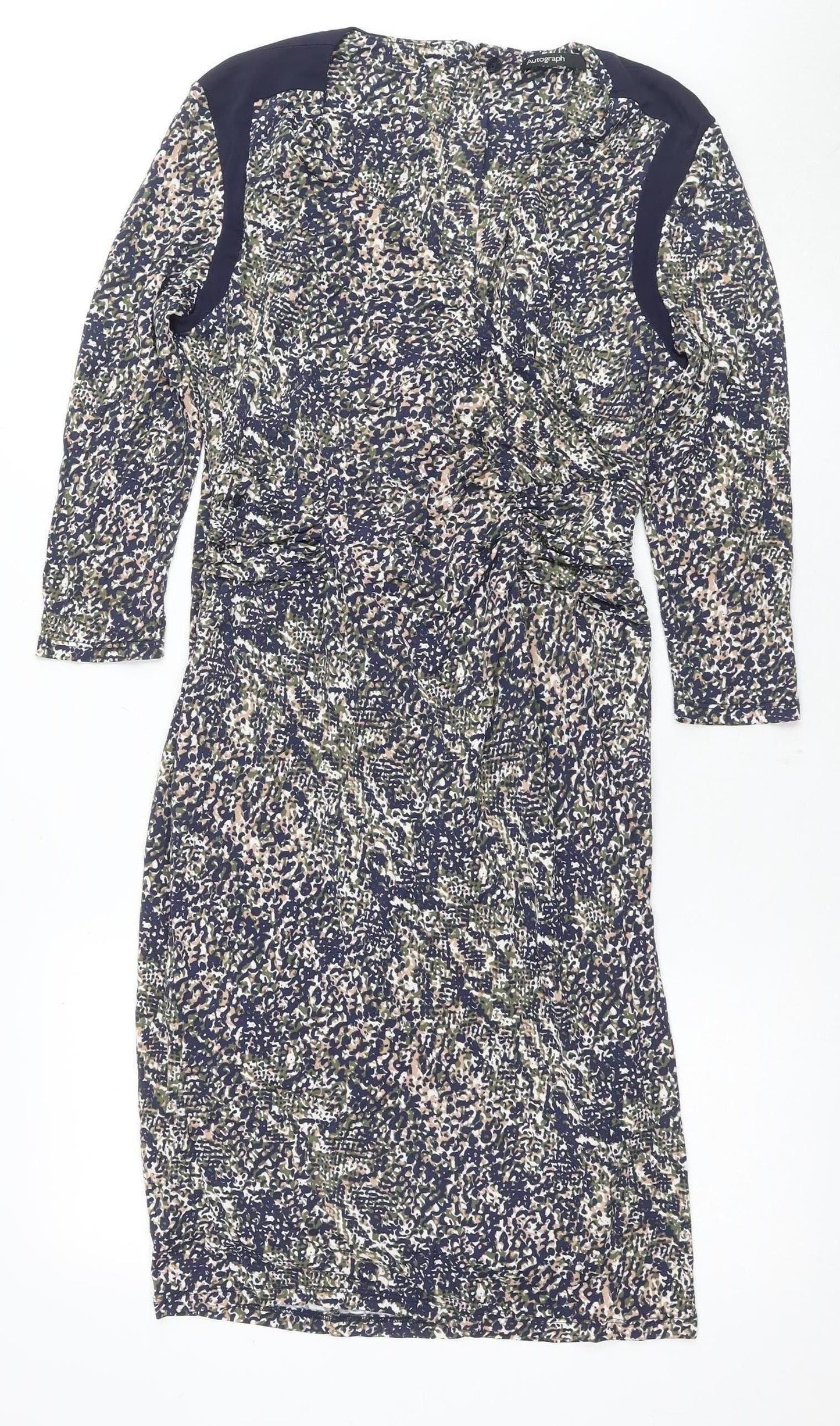Marks and Spencer Women's Multicoloured Sheath Dress Size 12