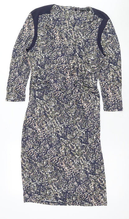Marks and Spencer Women's Multicoloured Sheath Dress Size 12