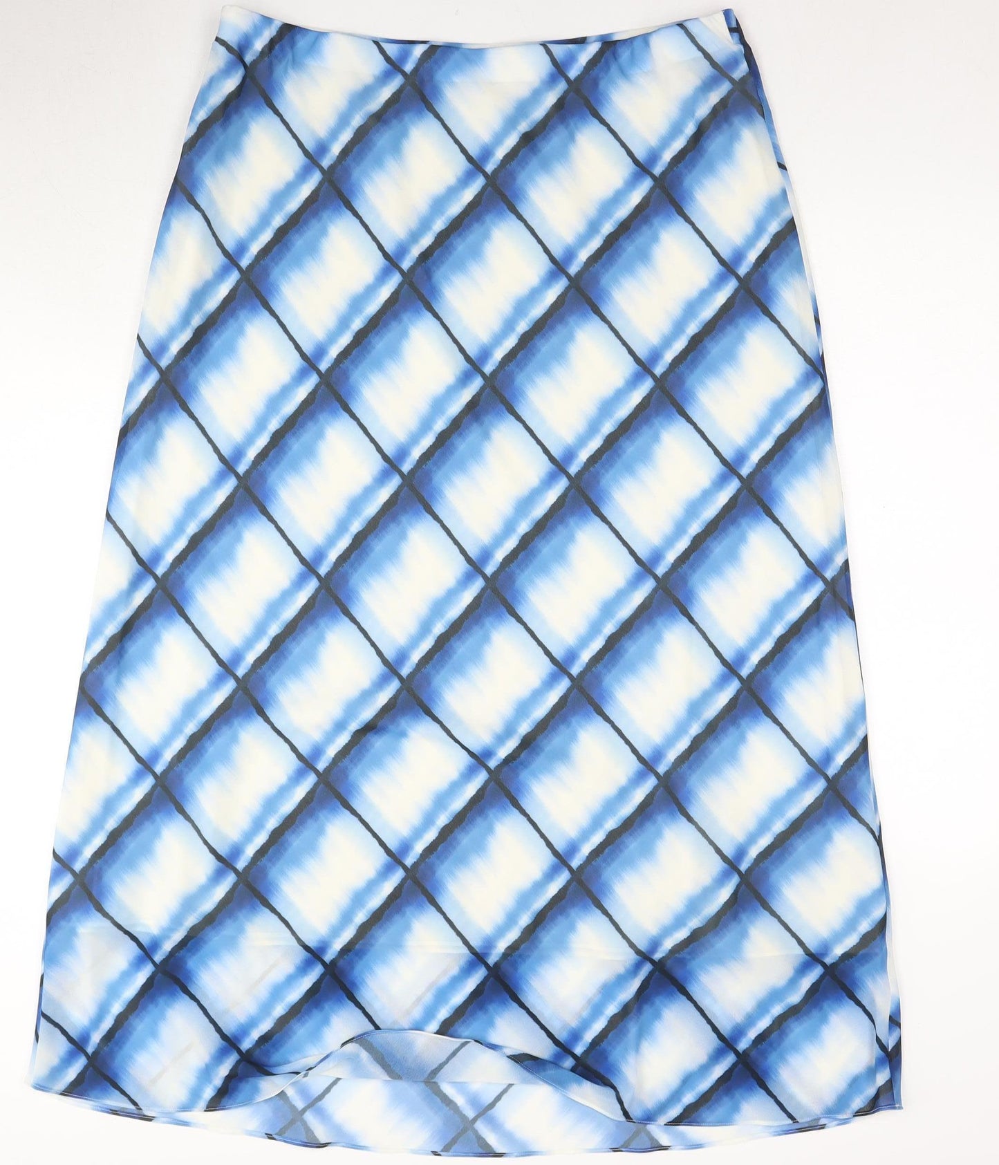 Marks and Spencer Women's Blue Argyle Skirt Size 18