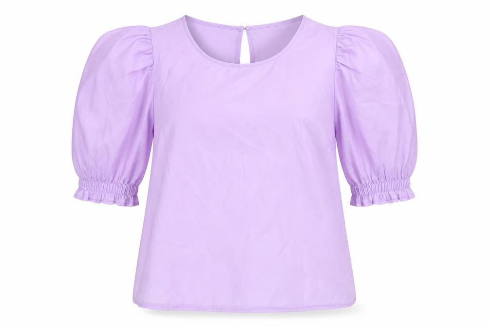 Womens UK Size 4 H&M Purple Basic Blouse