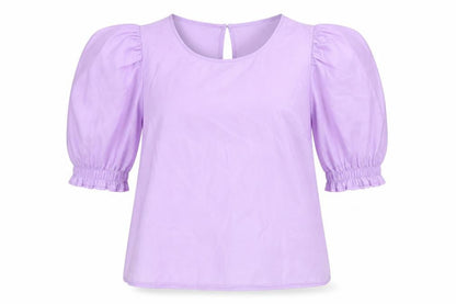 Womens UK Size 4 H&M Purple Basic Blouse