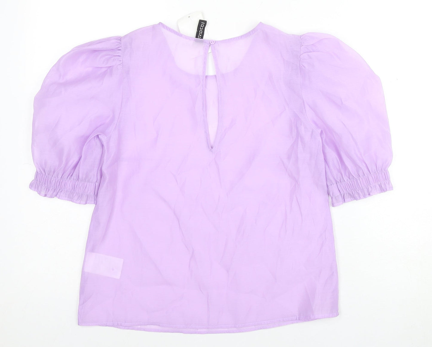 Womens UK Size 4 H&M Purple Basic Blouse
