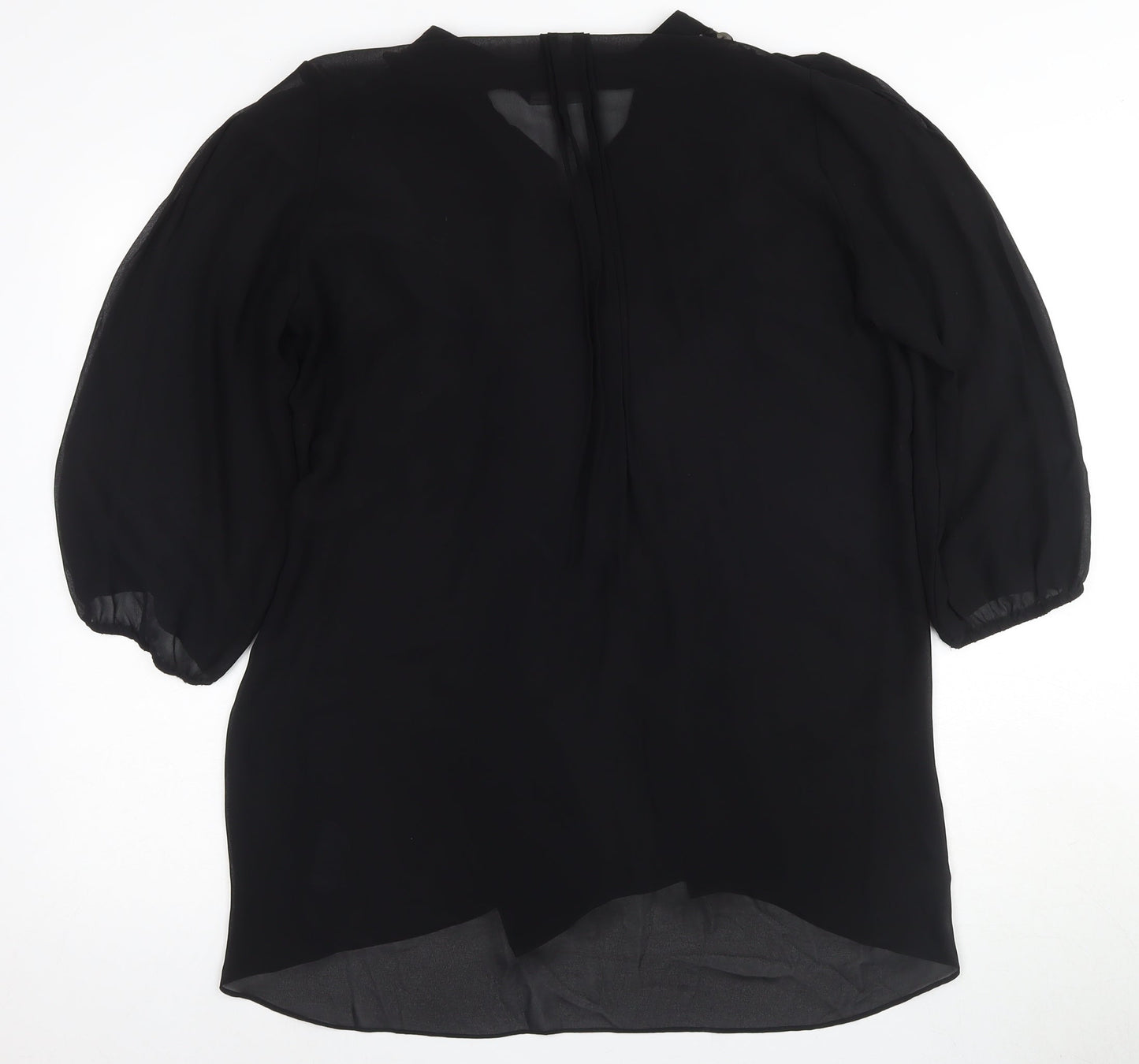 Womens UK Size XL M&S Collection Black Basic Blouse