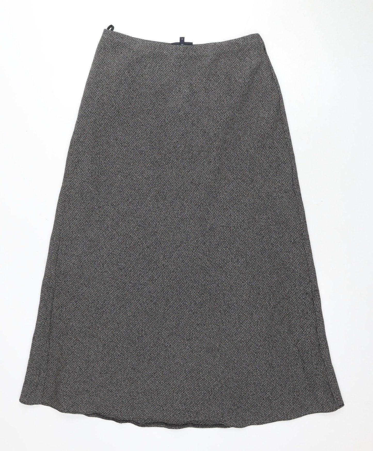 Debenhams Women's Grey A-Line Skirt - Size 10
