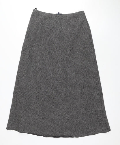 Debenhams Women's Grey A-Line Skirt - Size 10
