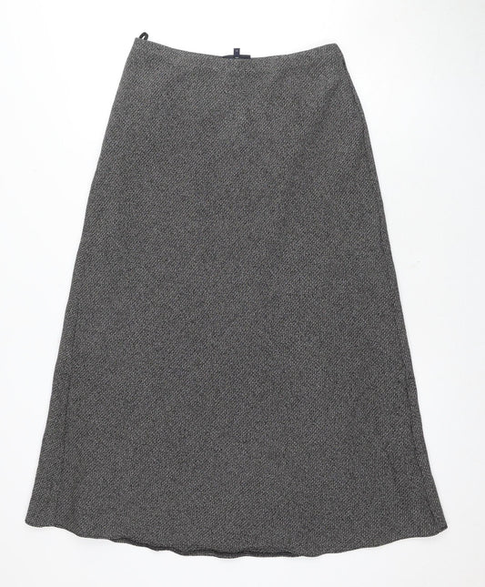 Debenhams Women's Grey A-Line Skirt - Size 10