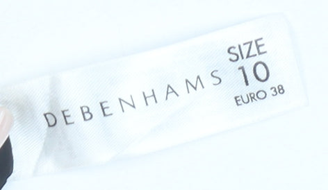 Debenhams Women's Grey A-Line Skirt - Size 10